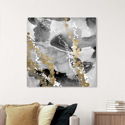 «Even More Love Silver Gold», impression sur toile tendue