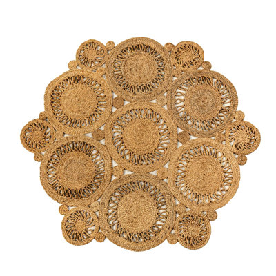 Tapis de jute tressé à la main