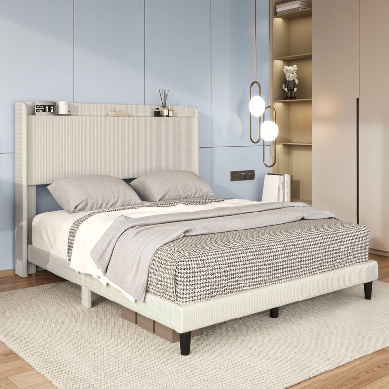 Lit plateforme tapissier