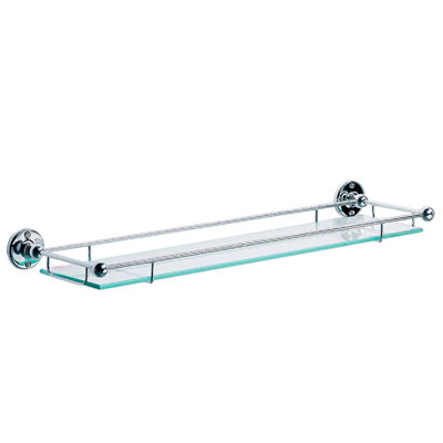 Edwardian Glass Floating Shelf