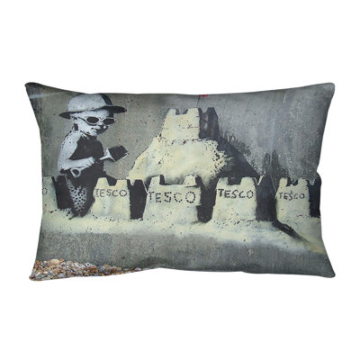 Tesco Sandcastle Indoor / Outdoor 14" Lumbar Pillow