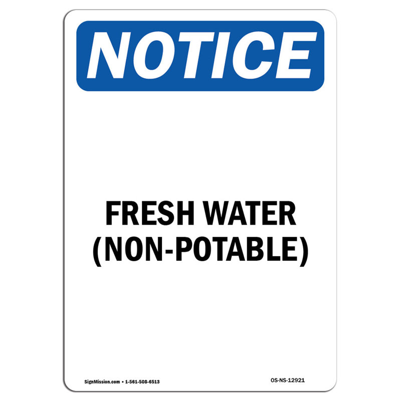 Fresh Water Sign