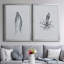 Marine Life I - Ensemble de 2 reproductions d'art sur toile encadrées-744355348-744355351