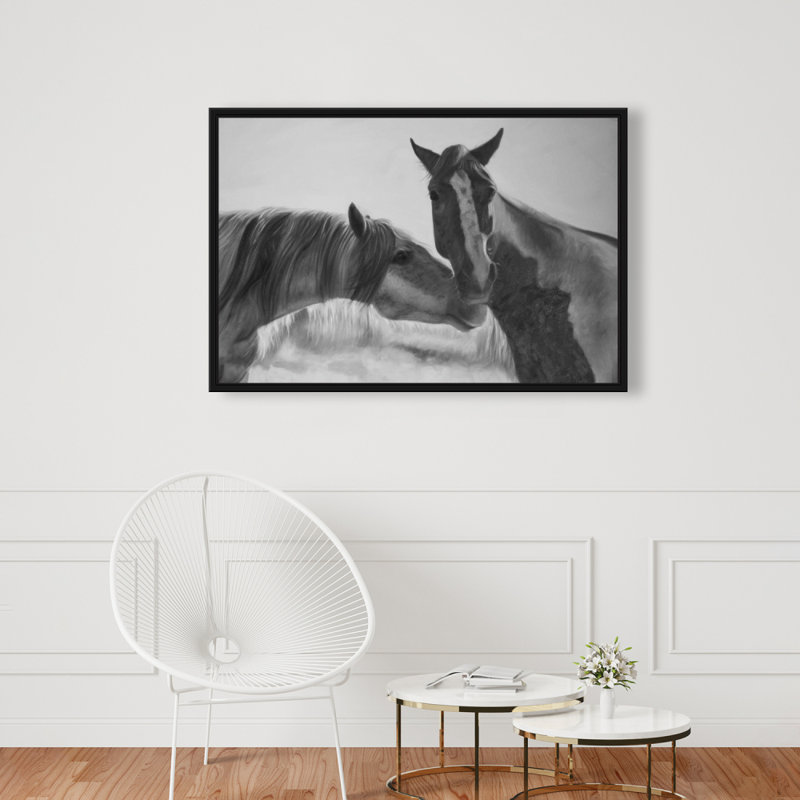 «Horses Lover», reproduction sur toile, H 24 po x l 36 po