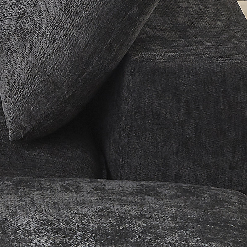 Elegant Cloud Living Sofa, Black