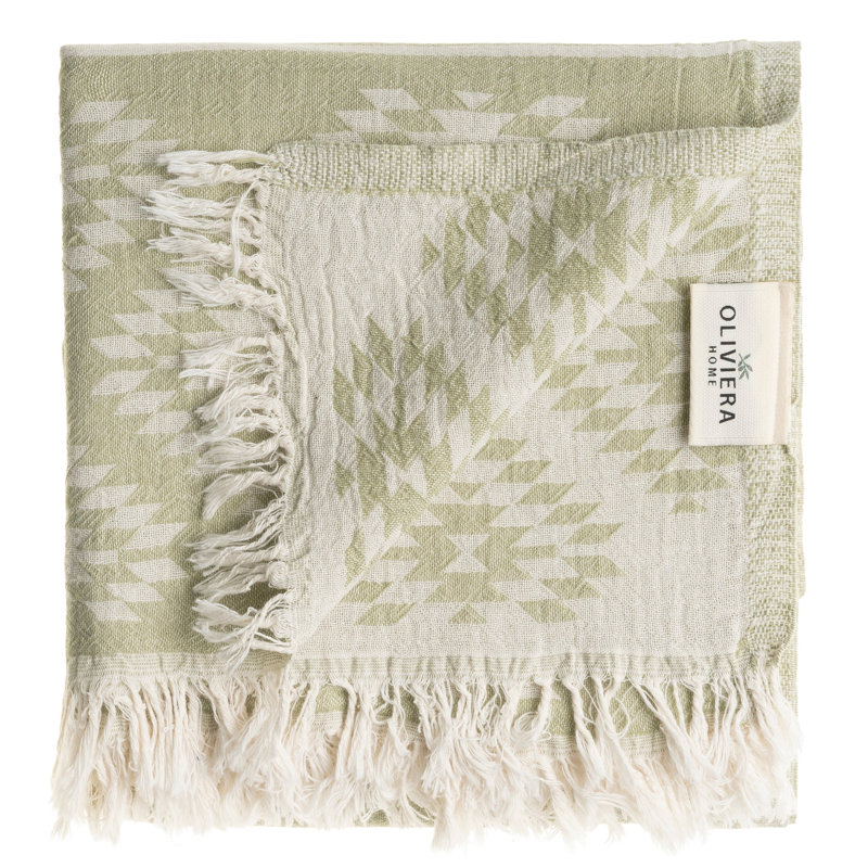Ensemble de serviettes Aztec, Sage Green