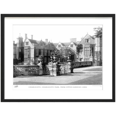 Charlecote, Charlecote Park, From Upper Gardens C1884 by Francis Frith - Single Picture Frame Print