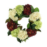 24" Hydrangea & Magnolia Wreath