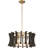 4 - Light Dimmable Drum Chandelier