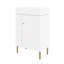 Petit meuble-lavabo avec lavabo simple en céramique-414888839
