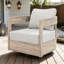 Fauteuil club d'extérieur pivotant en bois-1833802516