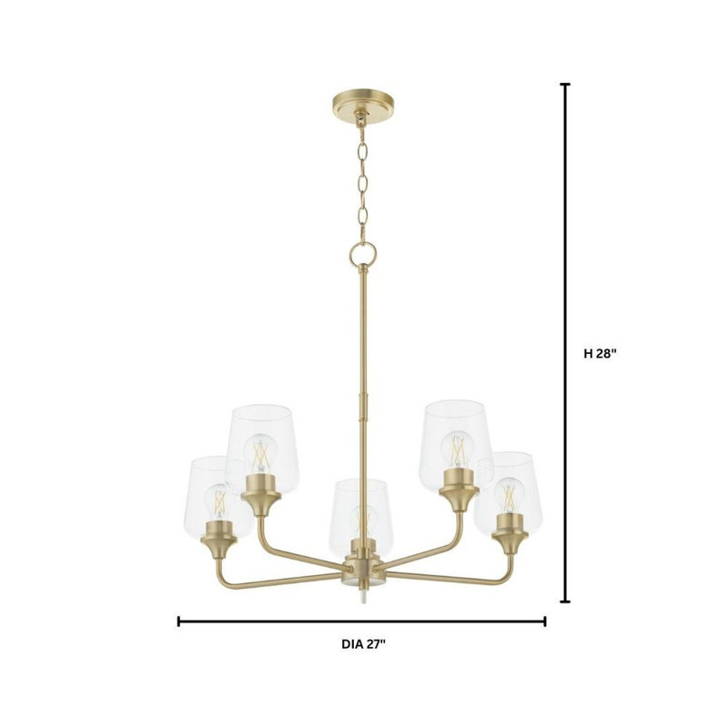 Lustre Ahren, Antique Brass