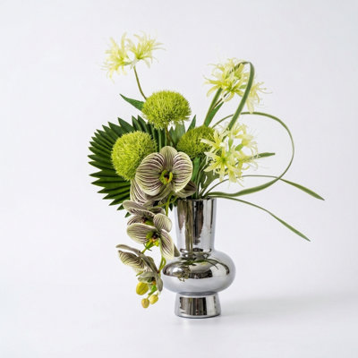 Artificial Flowers With Vase