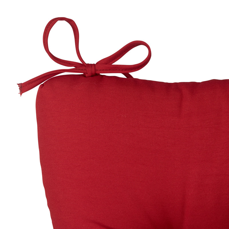 Ensemble de coussins de chaise berçante pour l'intérieur et l'extérieur Aickelal, rouge