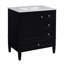 Meuble-lavabo de 30 pouces avec lavabo en céramique, durable et élégant pour les petites salles de bain et les décors modernes-1558904550