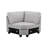 Leo 125" Light Gray Linen 7Pc Modular L-Shape Sectional Sofa And Ottoman-33931447
