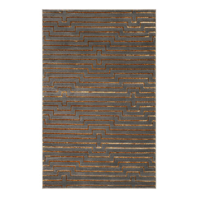 Latitude Run® Mirage Nikica Rug Gray and Gold