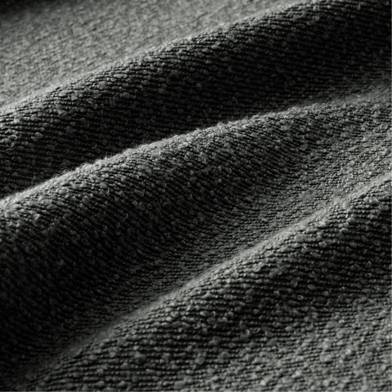 Mignon repose-pieds en polyester (un seul repose-pieds), Gris foncé