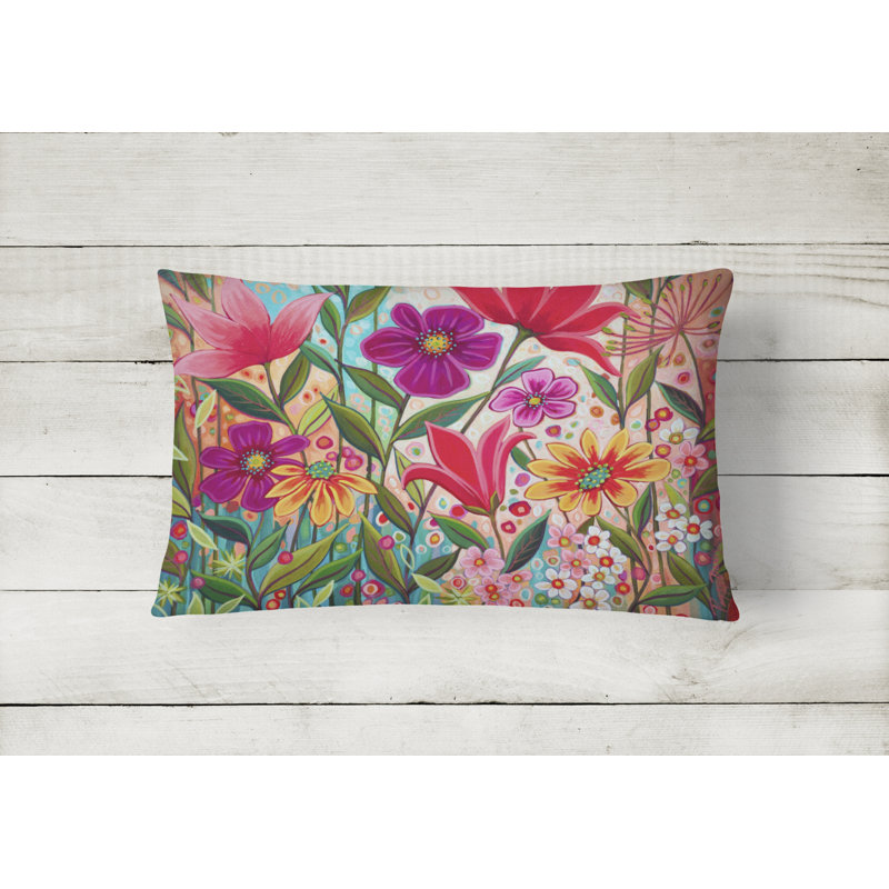  Housse et insert de coussin d'extérieur pour l'extérieur, Fleurs fantaisistes