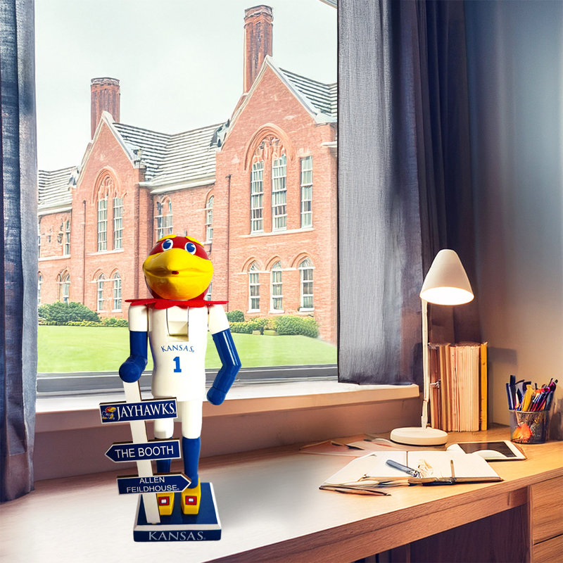 NCAA 12 inch Mascot Nutcracker, Kansas