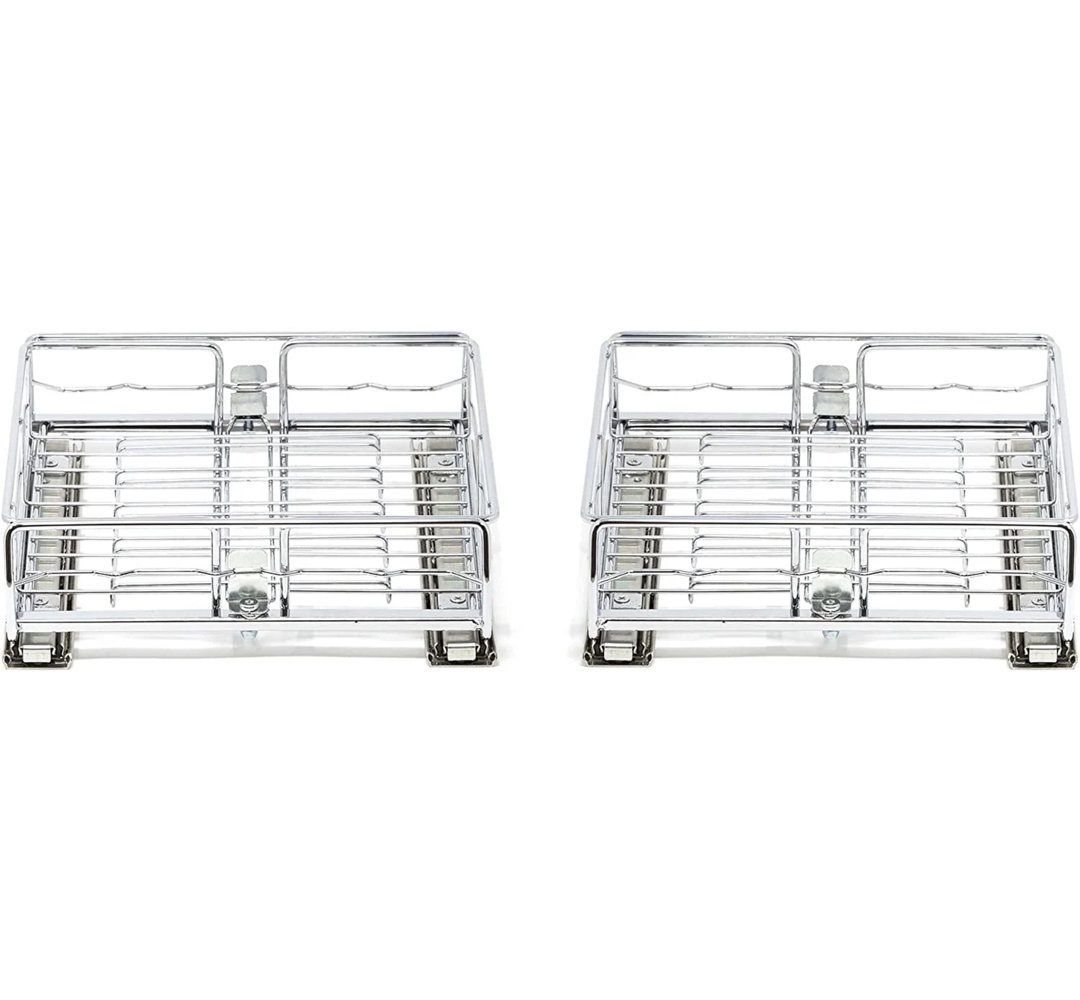  Sliding Pullout Cabinet Drawer Adjustable 10" to 14" Wide (Set of 2) Origami