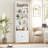 ON SALE 2 Piece 82.3" Tall Bookcase, 7 Tier Floor Standing Bookshelves with Doors For Home Office, Living Room-2015520657