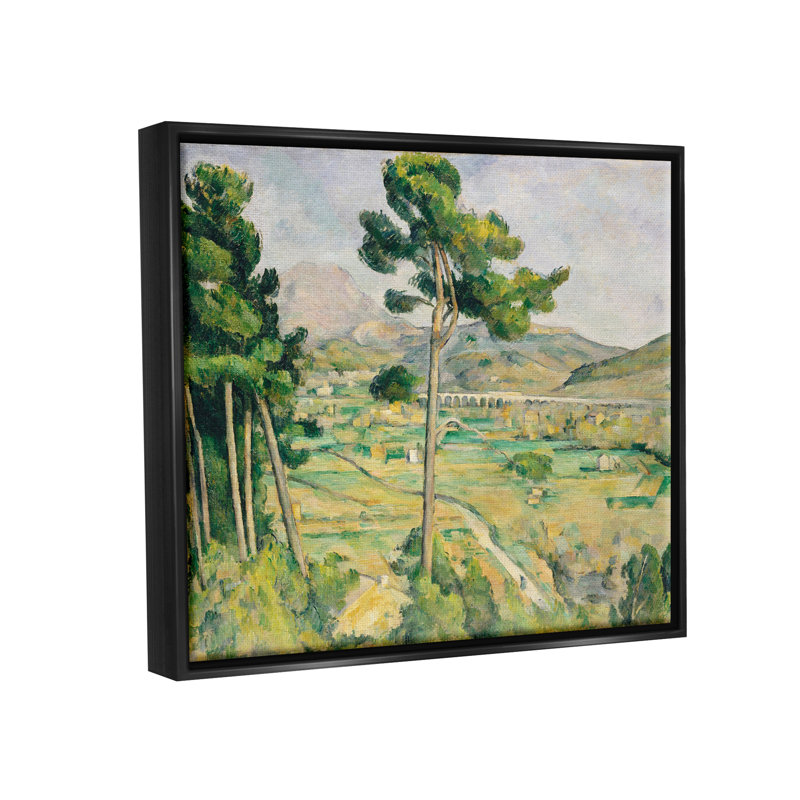 Art mural sur toile de paysage champêtre, Cadre flottant noir de jais, L 17 po x H 21 po