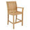 Chelsea Outdoor Teak Bar Stool with Sunbrella Cushions