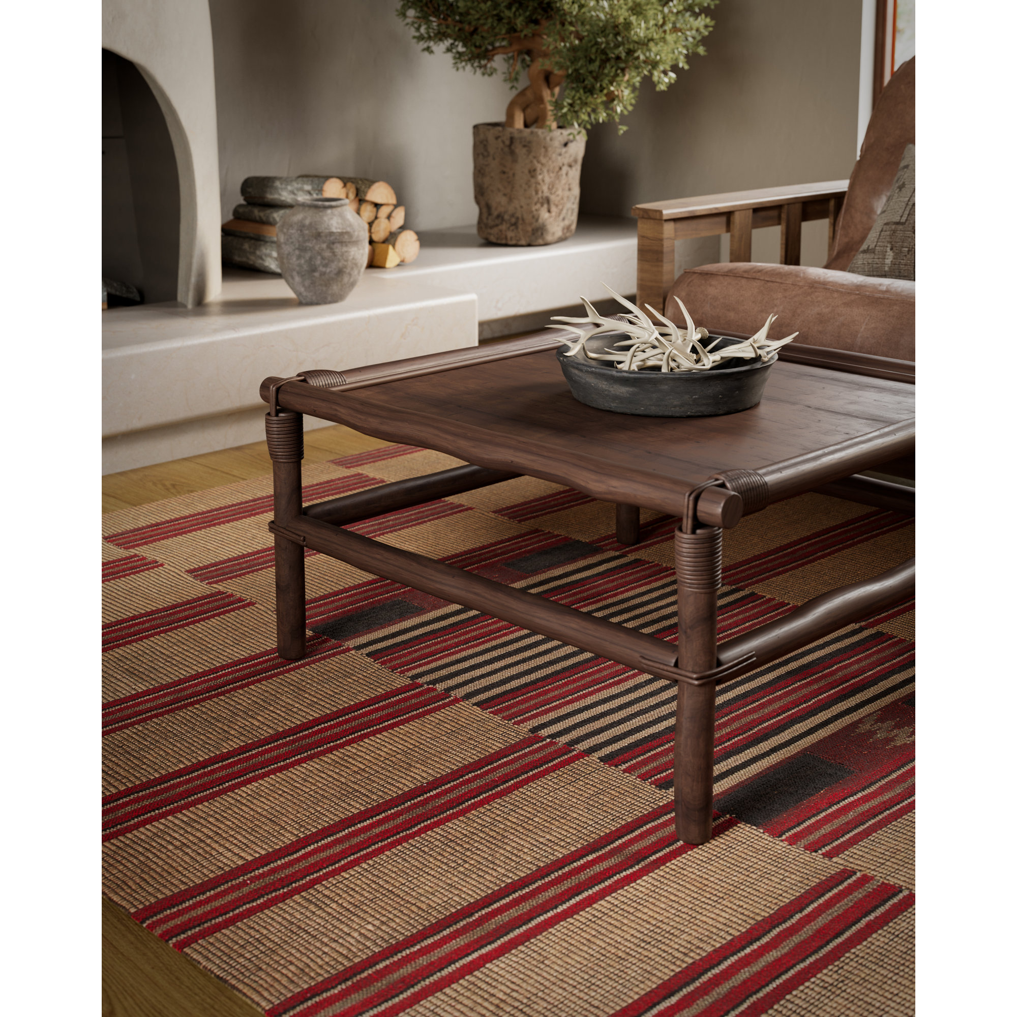 Adobe Flatweave Area Rug, Rectangle 6' x 9'