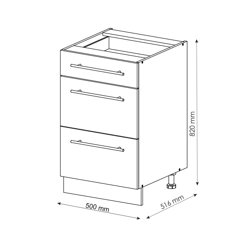 Billingslee 221 + front white HGL (42), White/Anthracite