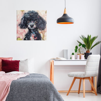 Little Black Poodle Canvas, design by Tina LeCour