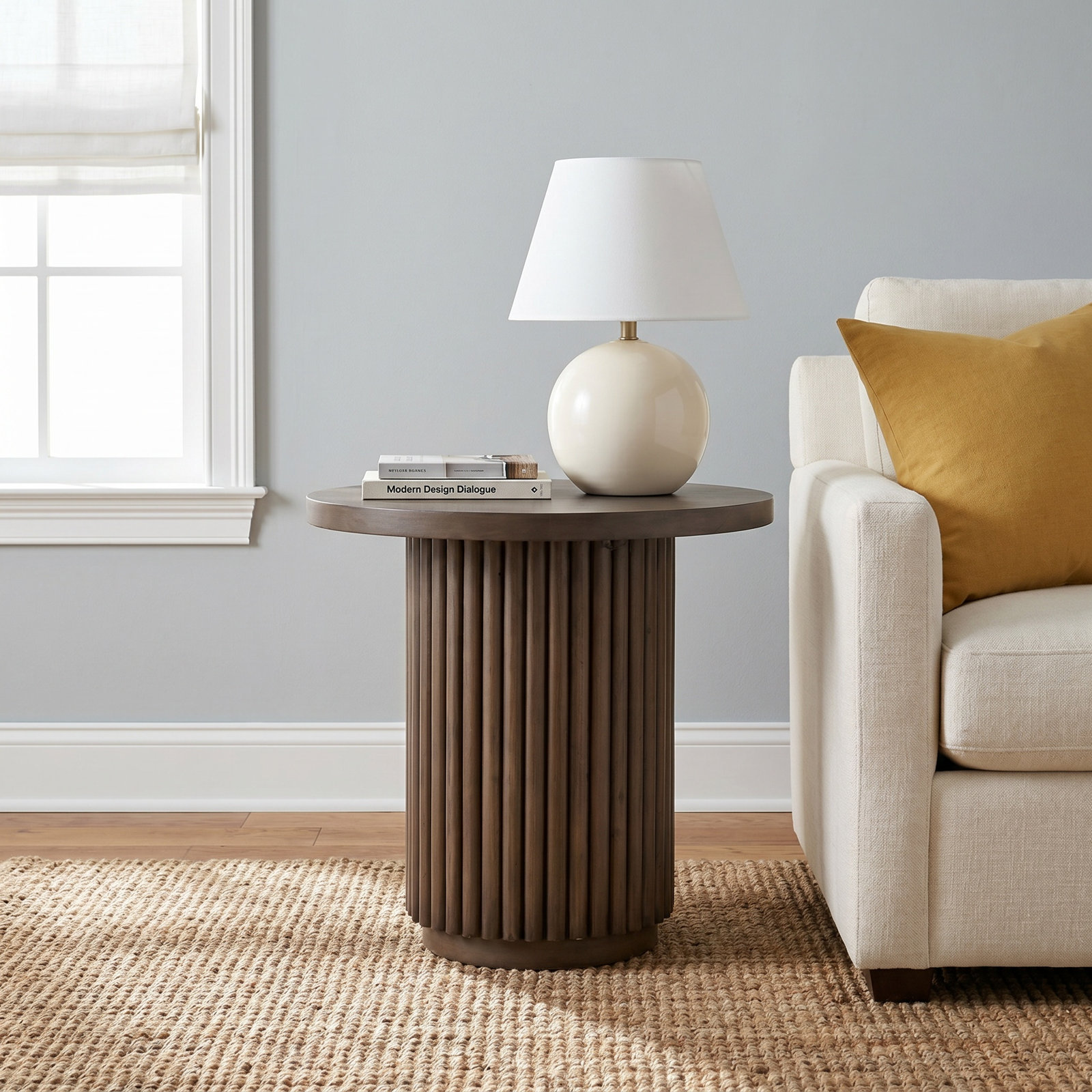 Sabian End Table, Reclaimed Ashen Brown