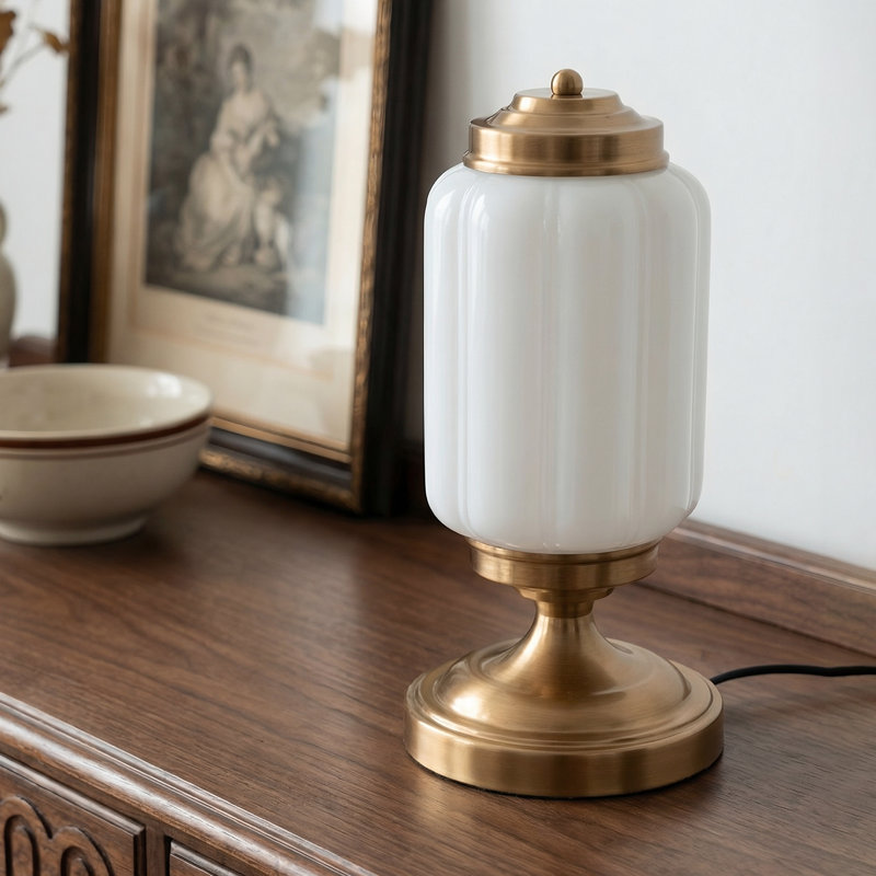12.8" Modern Lantern Table Lamp