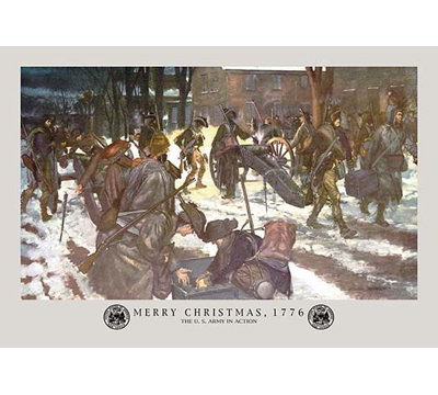 Merry Christmas, 1776 by H. Charles McBarron Jr. Framed  Painting Print