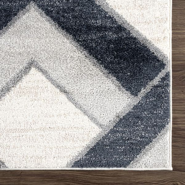 Geometric Indoor Rug, Rectangle 4' x 6'