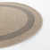Stockett RoundBoho Jute-Look Beige Brown Area Rug