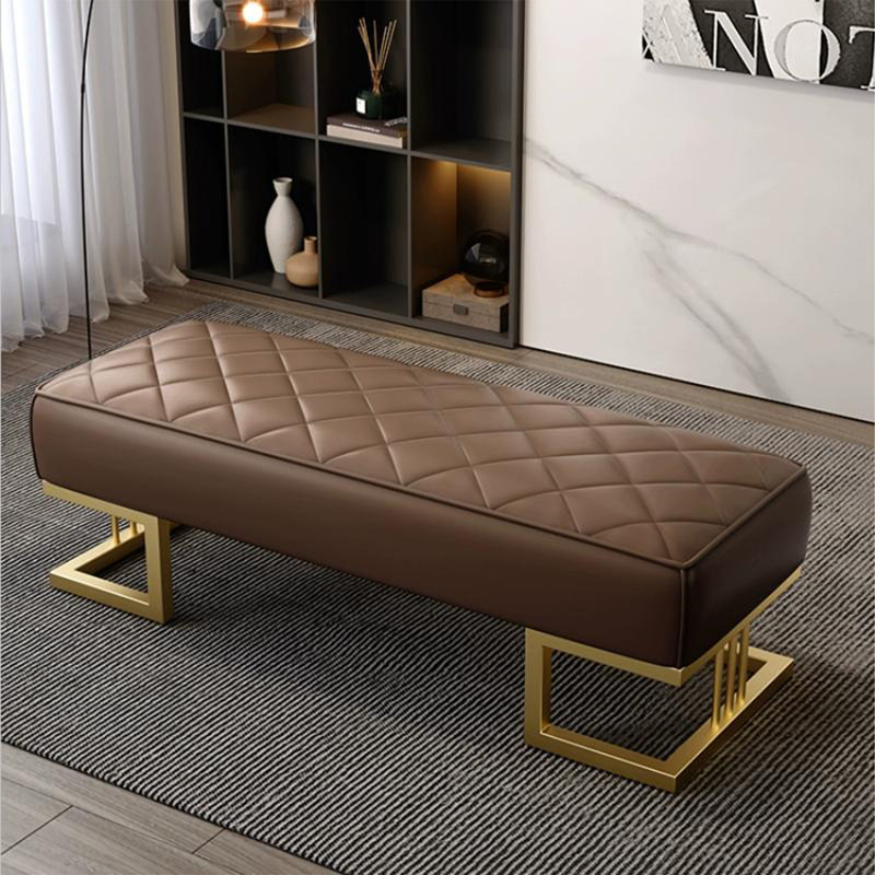 Banc avec revêtement, Marron foncé