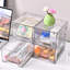 Acrylic Makeup Organiser, Stackable Storage Drawers, Clear Drawer Organiser
