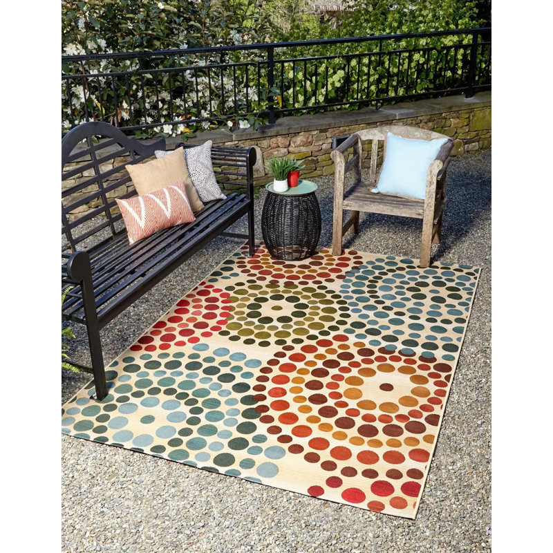 Tapis d'extérieur couleur iris Dotte