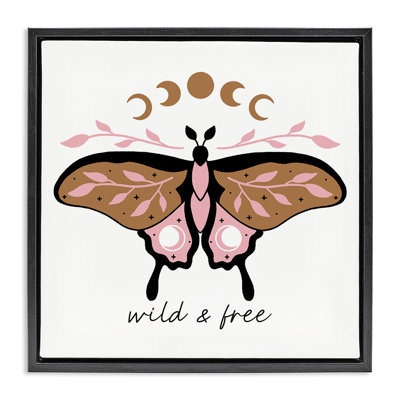 Art mural sur toile Wild & Free Moth