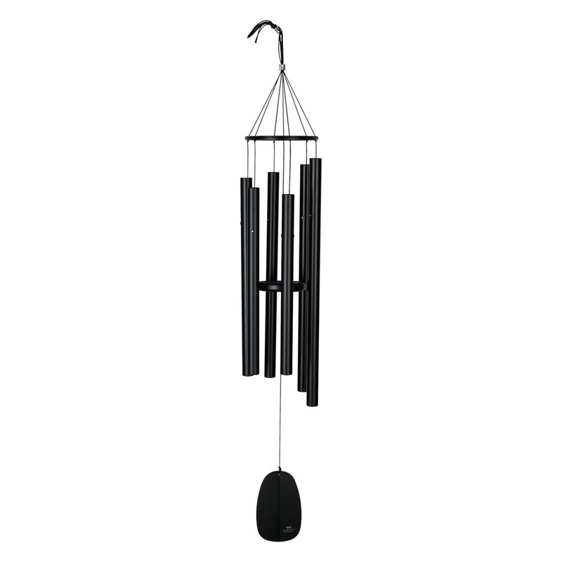 Carillon Bells of Paradise ™, H 44 po x l 7,5 po x P 7,5 po, Mauve / Noir