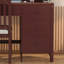 Ensemble de bureau de direction et fauteuil rembourré avec huche et tiroirs-233607533