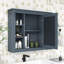 Armoire de rangement murale, armoire à pharmacie avec miroir et rangement dissimulé Viehmann-237464653