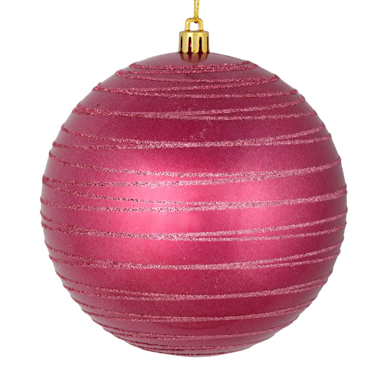 Ornement boule de bonbon, Rouge