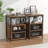Narrow Side Table Set Of 2 With Drawer, End Table Set, Bedside Furniturefor Small Spaces-1586722804