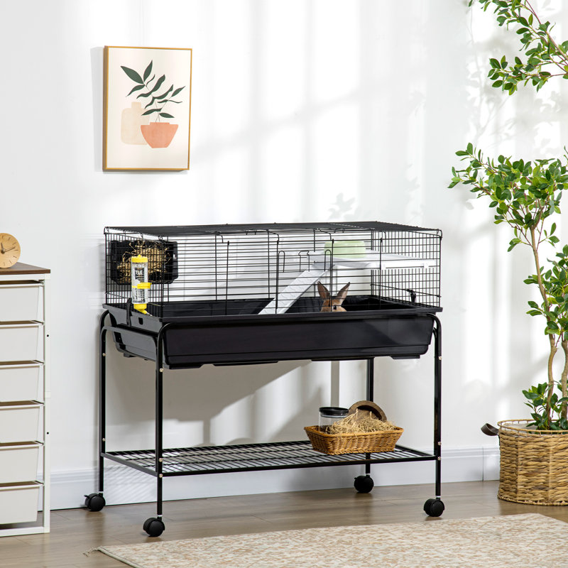 Cage de confort pour animaux de compagnie en plastique, usage intérieur moderne, idéal pour les petits animaux