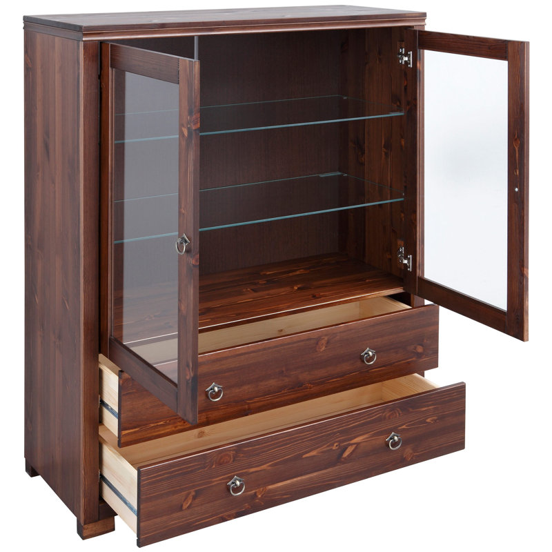Crist Display Cabinet, Dark Brown