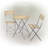 Culbin Round 2 - Person 59" Long Steel Bistro Set