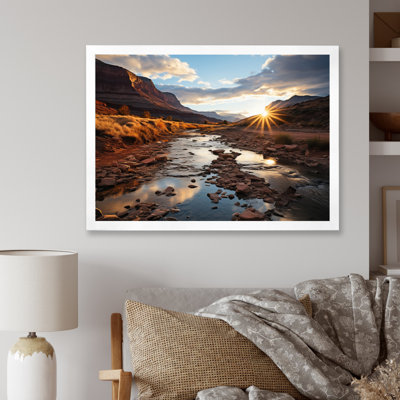«Sunset in Utah Mountain III», reproduction sur toile