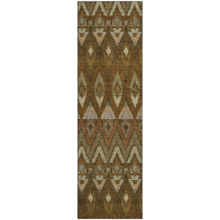 Premium Machine Washable Cerrito Brown Rug